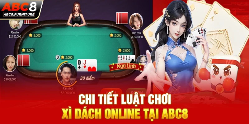 Chi tiết luật chơi Xì dách online tại ABC8