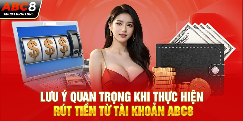 Lưu ý quan trọng khi thực hiện rút tiền từ tài khoản ABC8